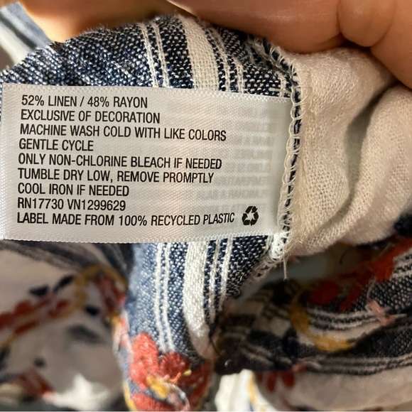 5/$20 Knox Rose boho hippie linen blend flowy top, M - Picture 10 of 10